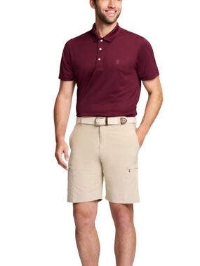 Izod Golf Stretch Waist Khaki Cargo Flat Front Classic Fit New with Tags Size 42